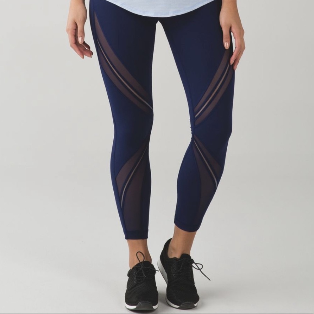 Black High Waisted Metta Mesh